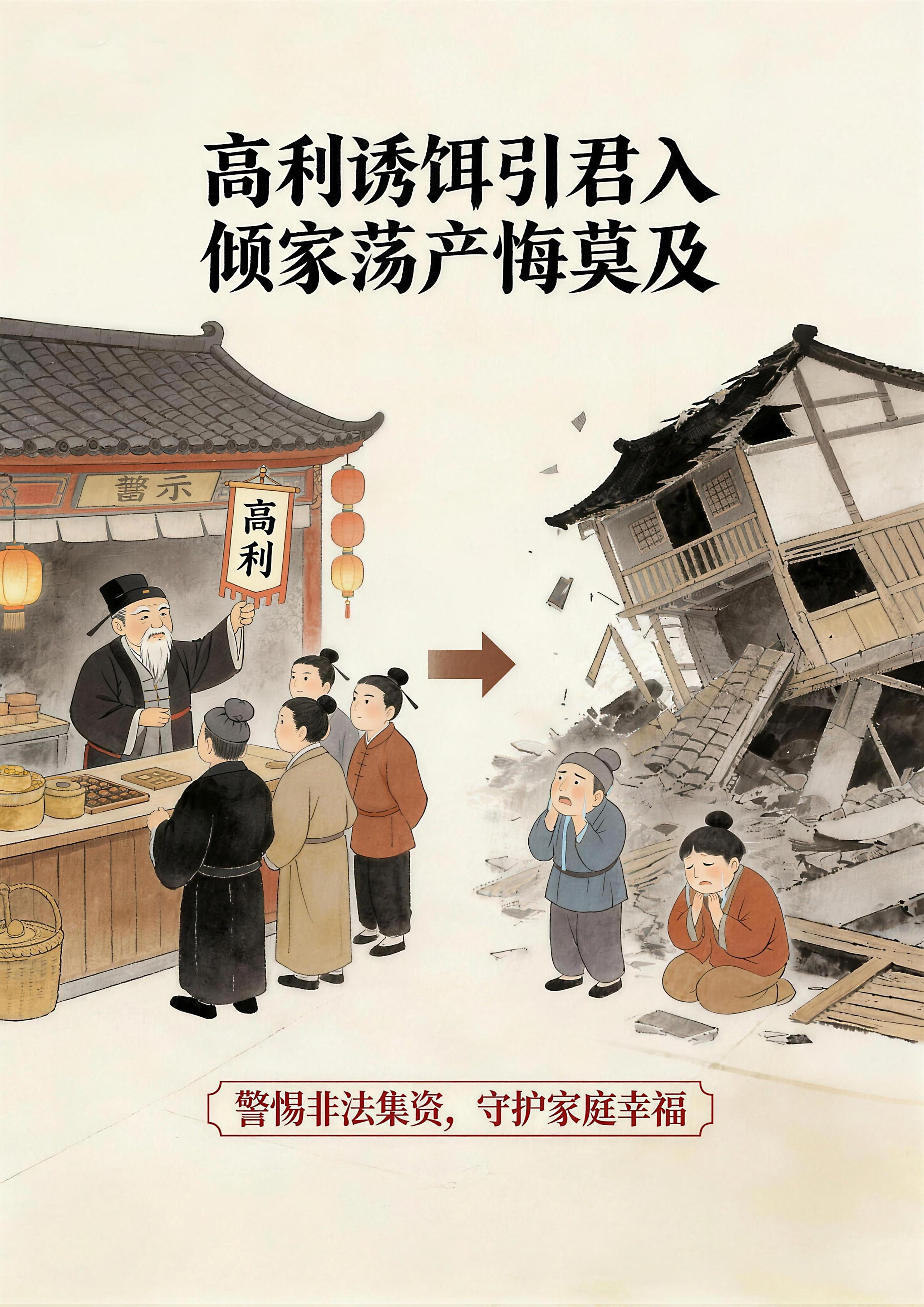 海报9：高利诱饵引君入 倾家荡产悔莫及(1).jpg