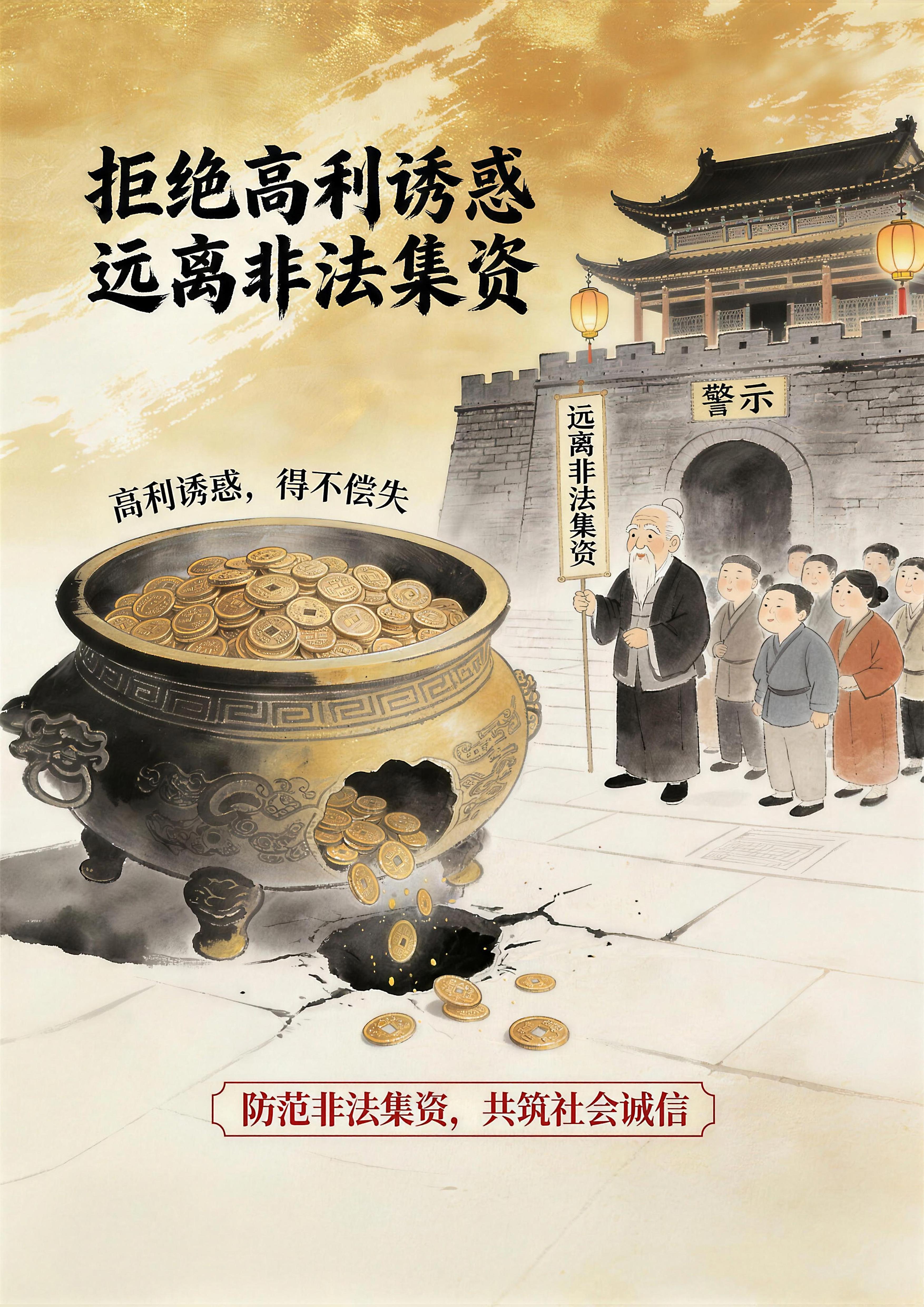 海报10：拒绝高利诱惑 远离非法集资(1).jpg