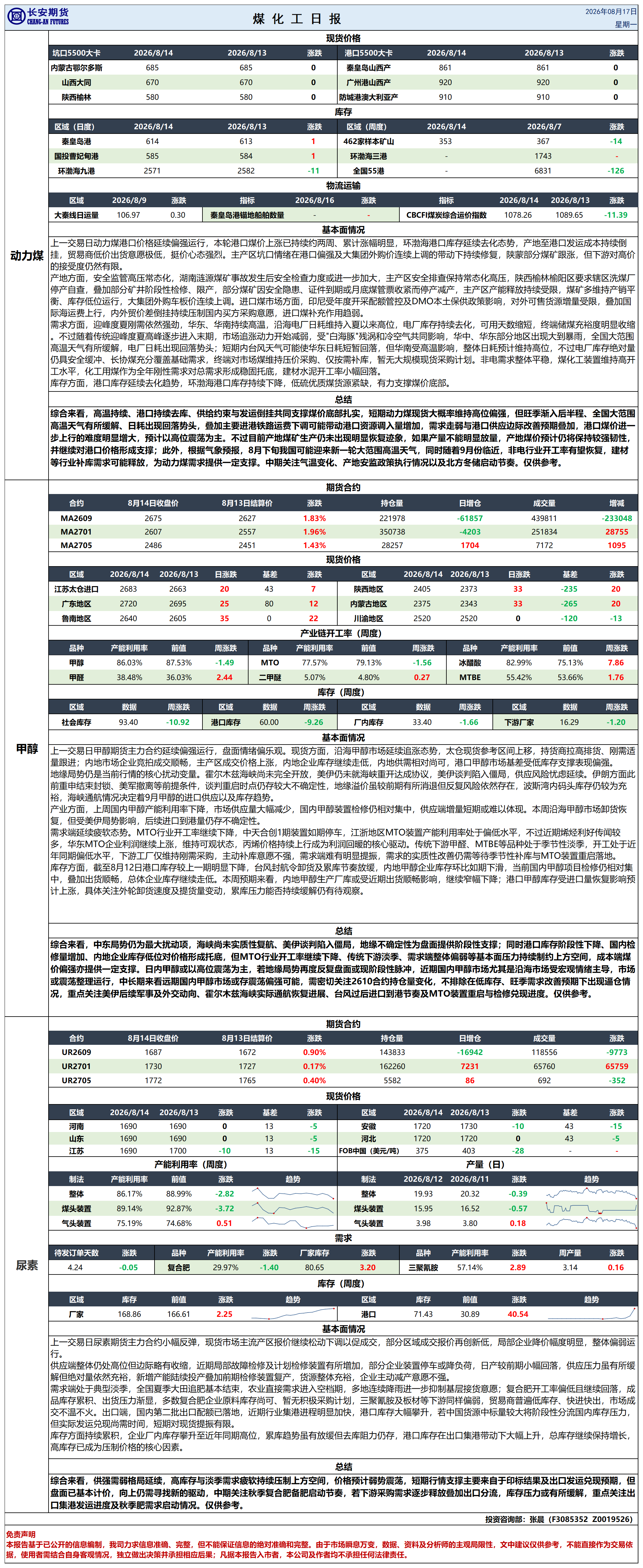 煤化工日报20260817_日报.png